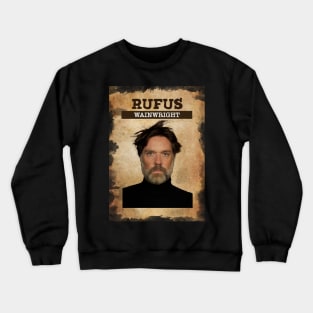 Vintage Old Paper 80s Style Rufus Wainwright Crewneck Sweatshirt